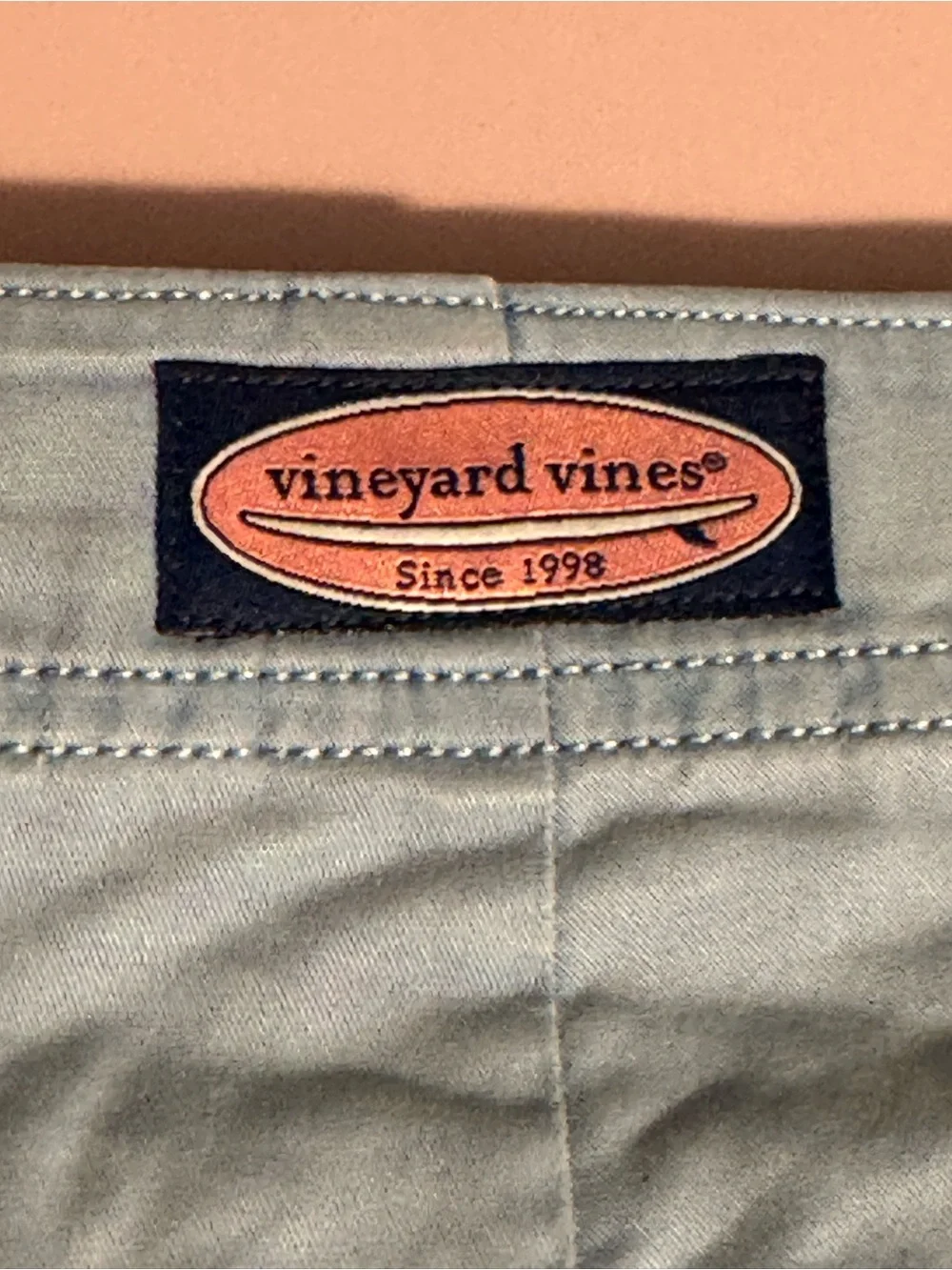 Vineyard Vines Light Blue Flat Front Cotton Shorts